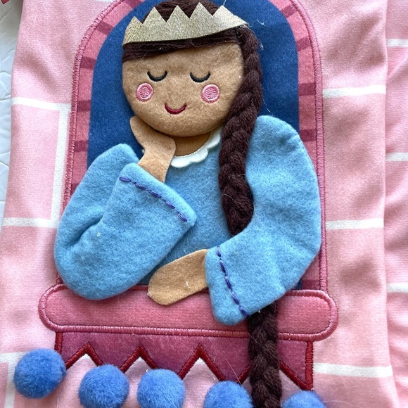 2 Pieces Christmas Stocking Felt Princess - Picture 3 of 7